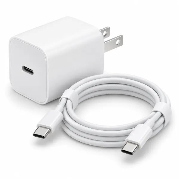 Cargador de pared con cable, imagen genérica de referencia