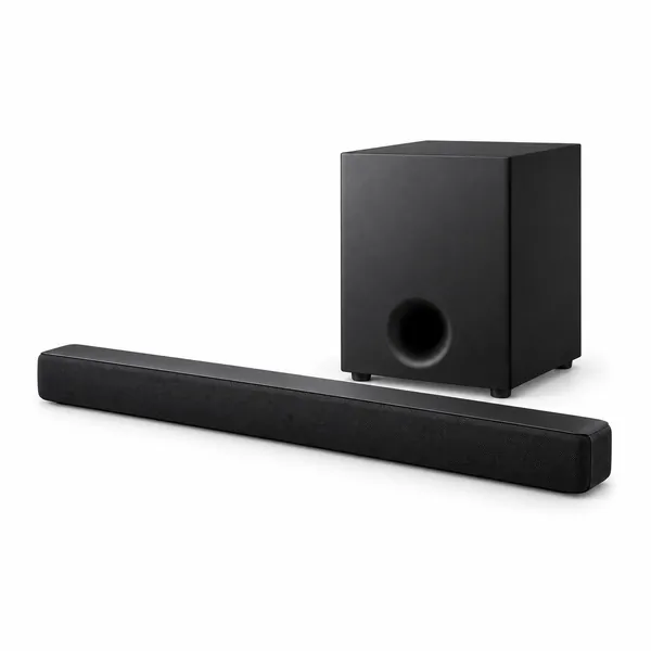 Barra de sonido con subwoofer, imagen genérica de referencia