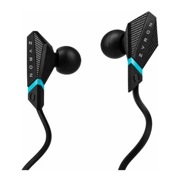 Audífonos in-ear ZYRON negros con detalle azul